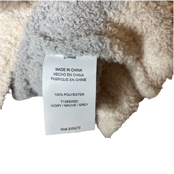 Thread and Supply tricolor colorblock fuzzy sweater large - Picture 3 of 8